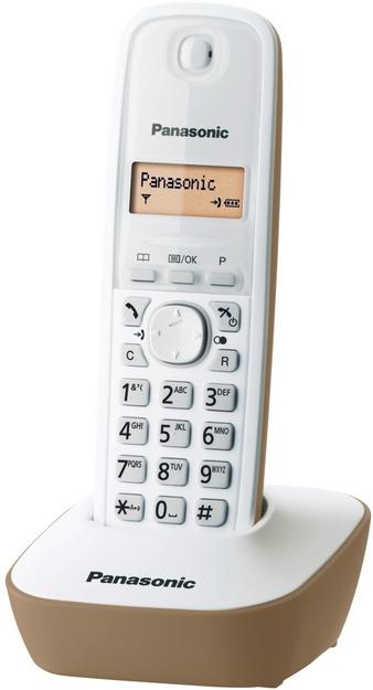 Telefon Fix Panasonic KX-TG1611FXJ (Alb/Maro) Telefon Fix Panasonic KX-TG1611FXJ (Alb/Maro)