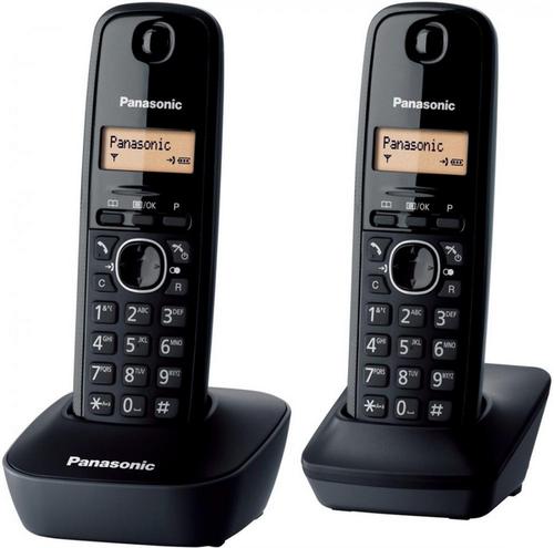 Telefon Fix Twin Panasonic KX-TG1612FXH (Negru) Telefon Fix Twin Panasonic KX-TG1612FXH (Negru)