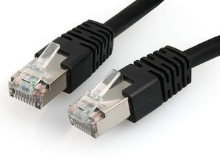 Cablu FTP Gembird PP6-1M/BK, Patchcord, CAT.6, 1m (Negru)