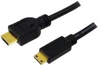 Cablu LogiLink CH0022, HDMI - miniHDMI, 1.5m, conectori auriti