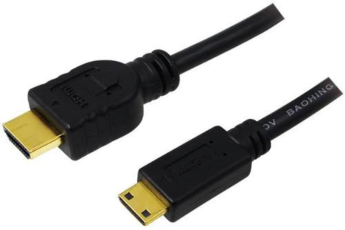 Cablu LogiLink CH0022, HDMI - miniHDMI, 1.5m, conectori auriti