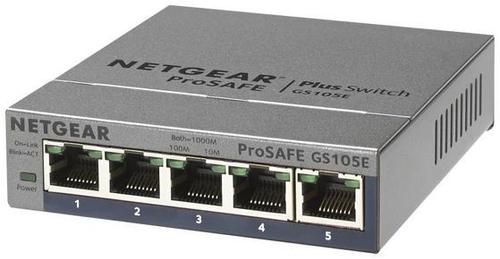 Switch Netgear GS105E v2, Gigabit, 5 porturi