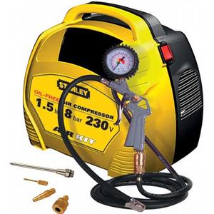 Compresor de aer Stanley STN595 fara ulei, 1.5 CP, 8 BAR