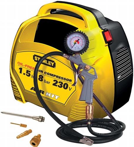 Compresor de aer Stanley STN595 fara ulei, 1.5 CP, 8 BAR