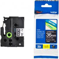 Banda laminata Brother TZe-365, 36mm x 8m (Alb/Negru)