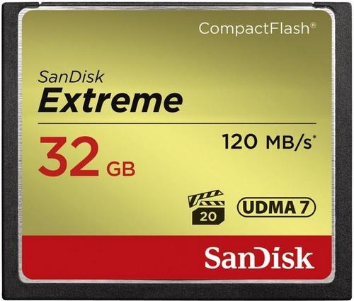 Card de memorie SanDisk Compact Flash Extreme 32GB, 120 MB/s