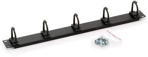 Organizator cabluri orizontal Triton RAB-VP-X13-A1, 1U, 5 inele, negru