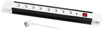 Prelungitor Logilink LPS207, 8 prize, 3m (Negru/Alb)