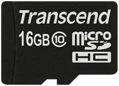 Card de memorie Transcend microSDHC, 16GB, Clasa 10, pana la 23 MB/s Card de memorie Transcend microSDHC, 16GB, Clasa 10, pana la 23 MB/s