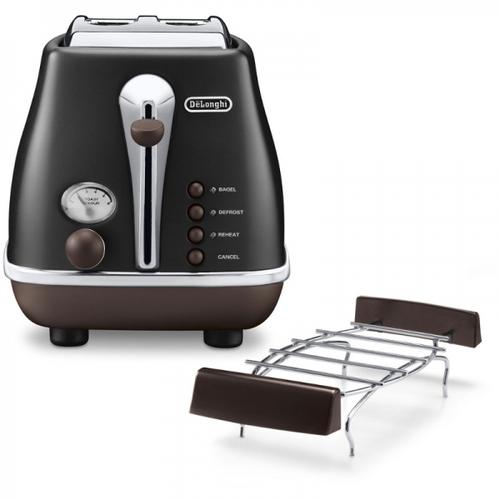 Prajitor paine Delonghi CTOV 2103.BK, 900W, 2 felii (Negru)