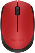 Mouse Wireless Logitech M171, USB, 1000 DPI (Rosu)