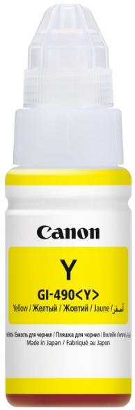 Cartus cerneala Canon GI-490 Y, acoperire aprox. 7000 pagini (Galben)