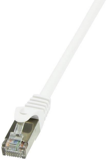 Cablu F/UTP LogiLink CP2091S, Patchcord, CAT.6, 10m (Alb)