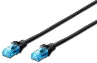 Cablu UTP Digitus DK-1512-005/BL, CAT.5e, Patch, 0.5m (Negru)