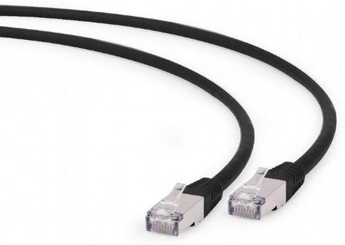 Cablu FTP Gembird PP6A-LSZHCU-BK-0.5M, Patchcord, CAT.6a, 0.5 m (Negru)