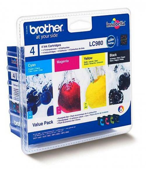 Cartus cerneala Brother LC980 Color (Negru, Cyan, Magenta, Galben)