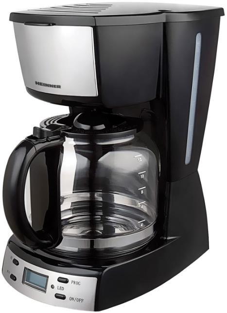 Cafetiera Heinner HCM-D918X, 1.8l, 950W (Argintiu/Negru)