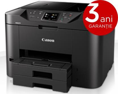 Multifunctional Canon Maxify MB2750, Inkjet, A4, 24 ppm, Duplex, ADF, Fax CIS, Retea, Wireless (Negru)