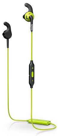 Casti Alergare Philips SHQ6500CL, Bluetooth (Negru/Verde)