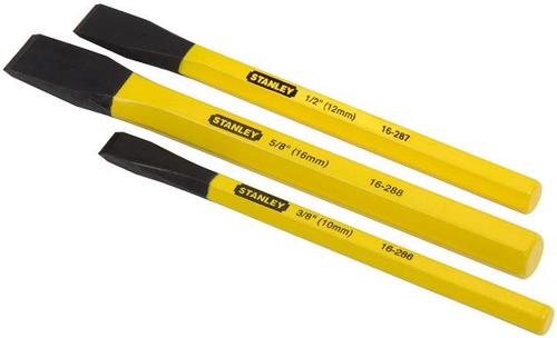 Set 3 dalti canelare Stanley 4-18-298, 10 x 140mm ; 12 x 150mm ; 16 x 170mm