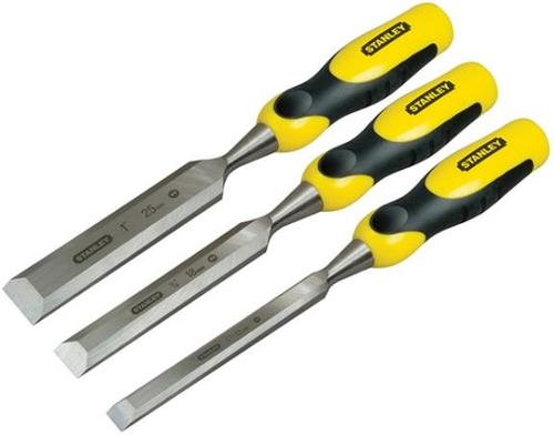 Set 3 dalti pentru lemn Stanley DynaGrip 2-16-883, 12/18/25 mm