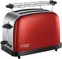Prajitor de paine Russell Hobbs, 1670W, 2 Felii, Gratar pentru chifle (Rosu)