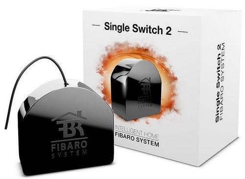 Intrerupator simplu 2 Fibaro FGS-213 ZW5 (Negru)