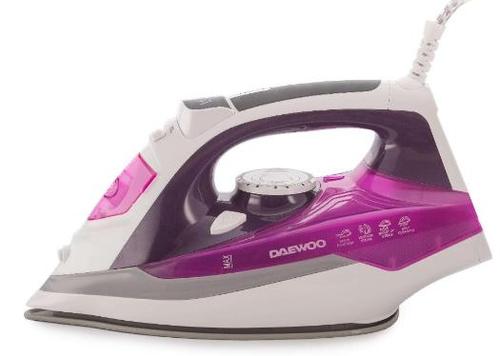 Fier de calcat Daewoo DSI20P, 2400 W, 350 ml, Talpa ceramica (Mov)
