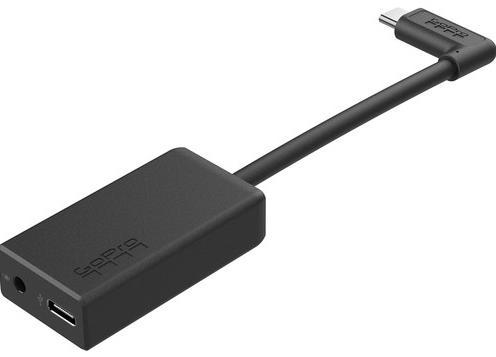 Adaptor GoPro Pro 3.5mm Mic AAMIC-001 pentru HERO5 Black/HERO5 Session (Negru)