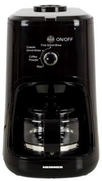 Cafetiera Heinner HCM-900RBK, 900 W, Rasnita incorporata, 0.6 L (Negru)