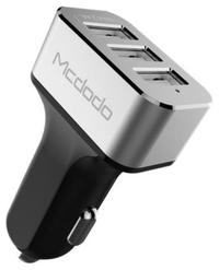 Incarcator auto Mcdodo CC-2231, Triplu USB, 5.2A max total, 2.4 max per port (Negru/Gri)