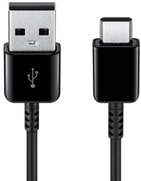 Cablu de date Samsung EP-DG930IBEGWW, USB Type-C, 1.5m (Negru)
