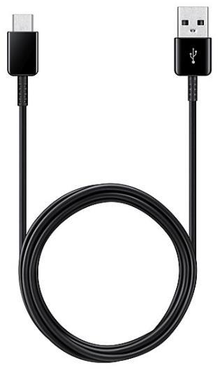 Cablu de date Samsung EP-DG930MBEGWW, USB Type-C, 1.5m, 2 bucati (Negru)