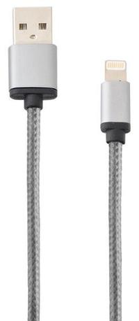 Cablu de date Lemontti LCLMFIUSB15 MFI, Lightning, 1.5m (Gri)