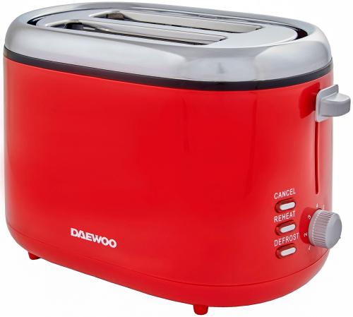 Prajitor de paine Daewoo DBT70R, 900 W, 2 felii (Rosu)