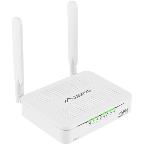 Router Wireless Lanberg RO-120GE, Gigabit, Dual Band, 1200 Mbps, 2 Antene externe (Alb)