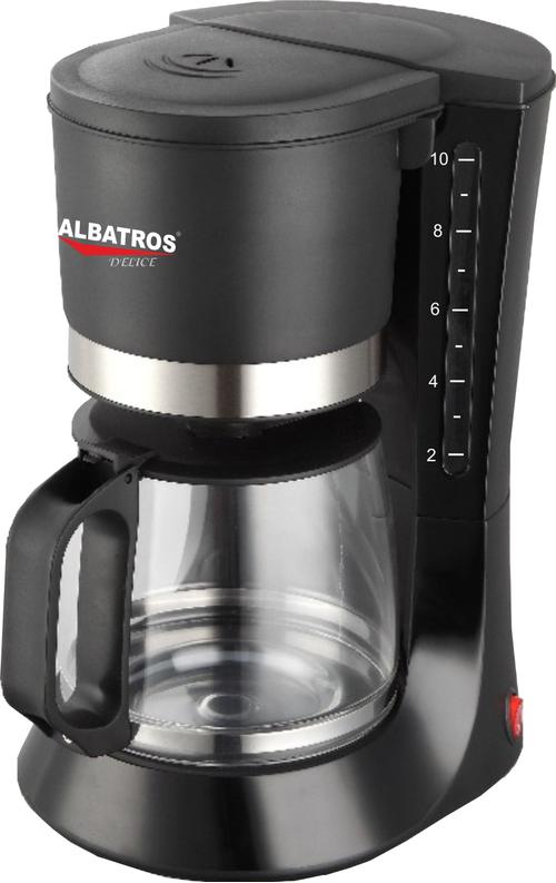 Cafetiera Albatros DELICE, 1.2L, 680W (Negru/Inox) - 0 | YEO