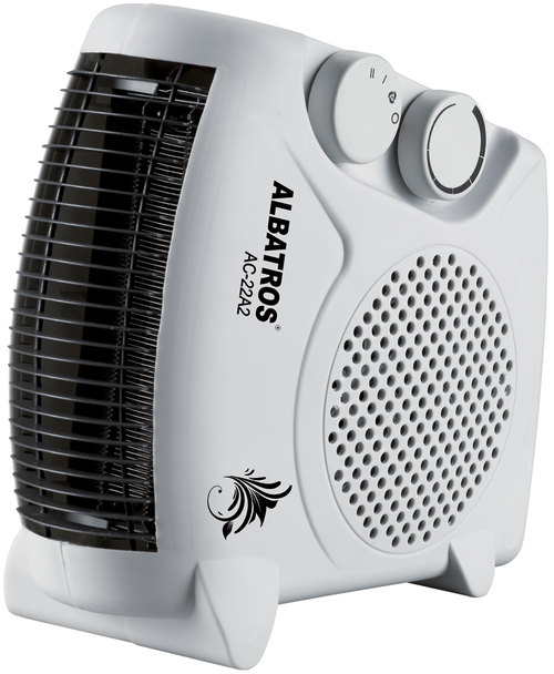 Aeroterma ceramica Albatros AC-22A2, 2000W, 2 trepte de putere, termostat reglabil (Alb)