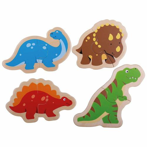 Puzzle din lemn BigJigs, Dinozauri Puzzle din lemn BigJigs, Dinozauri
