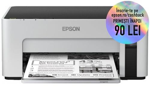 Imprimanta inkjet monocrom Epson M1100 CISS, A4, 35 ppm, 1440 x 720 dpi (Alb/ Negru)