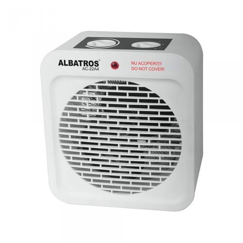 Aeroterma Albatros AC-22A4, 2000W, 2 trepte de putere, termostat reglabil (Alb)