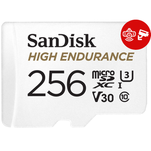 Card de memorie Sandisk High Endurance Video microSDHC, 256GB, Clasa 10, U3, Adaptor microSD