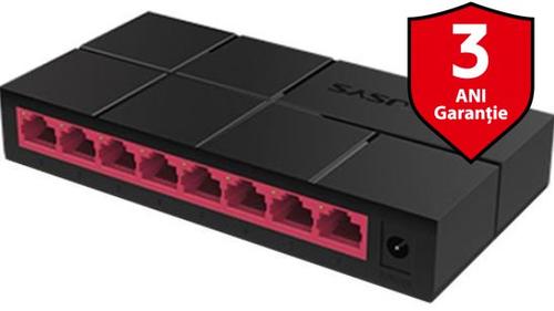 Switch Mercusys MS108G, Gigabit, 8 Porturi Switch Mercusys MS108G, Gigabit, 8 Porturi