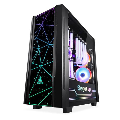Carcasa Segotep Phoenix K3, Mid Tower, Tempered Glass  (Negru)