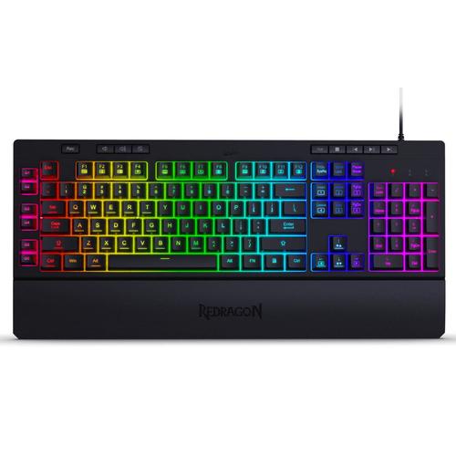 Tastatura Gaming Redragon Shiva, USB, iluminare RGB (Negru)