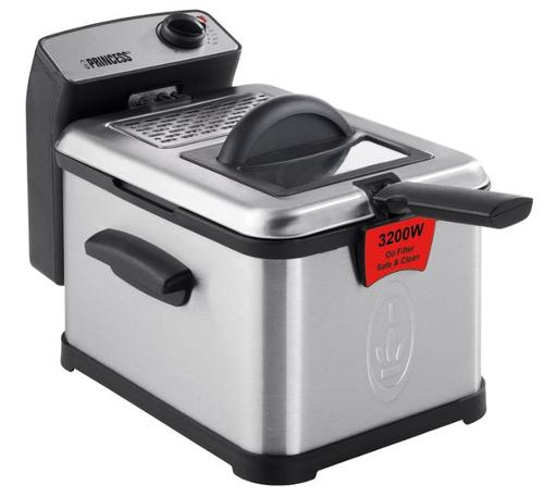 Friteuza Princess Superior 0118300101050, 3200 W, 3 l, temperatura pana la 190°C, tehnologia inchCool zoneinch (Negru/Inox) - 0 | YEO
