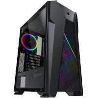 Carcasa AQIRYS Canopus, Middle Tower, Tempered Glass, RGB (Negru)