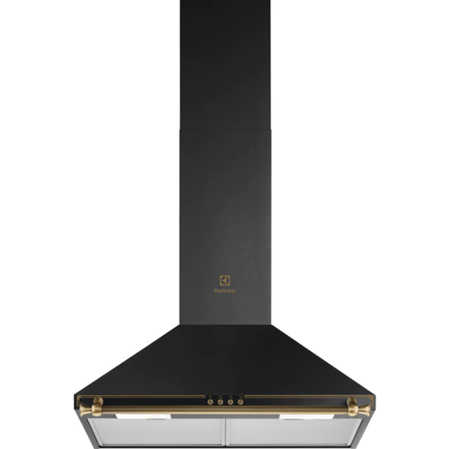Hota incorporabila decorativa Electrolux EFC226R, Putere de absortie 420 m3/h, 1 motor, 60 cm (Negru)