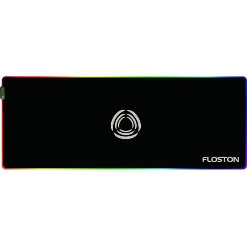 Mouse pad Floston Rainbow RGB (Negru)