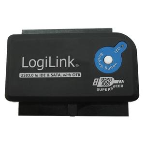 Adaptor LOGILINK AU0028A, USB 3.0 - IDE/SATA, compatibil cu HDD 2.5"/3.5" (Negru)